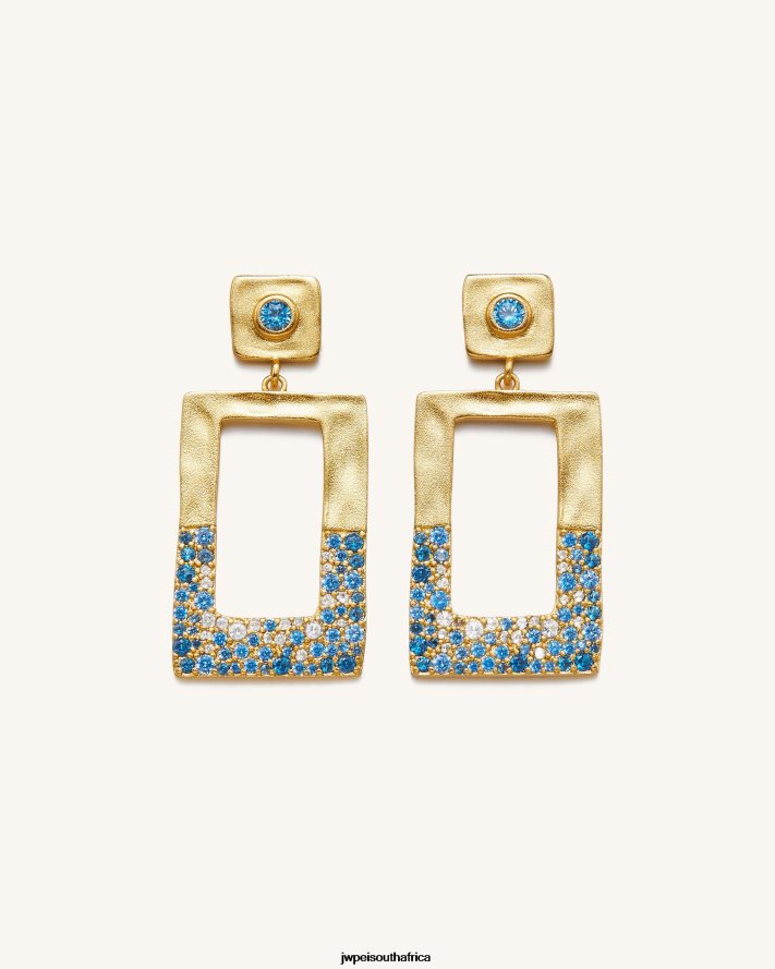 18ct Gold Plated & Sea Blue Nano