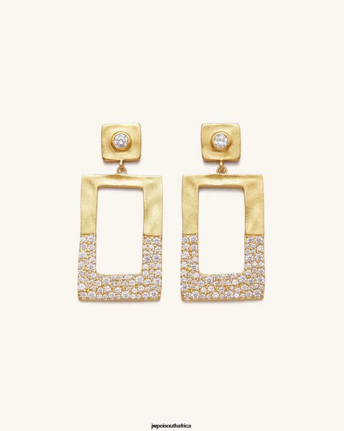18ct Gold Plated & White Zircon