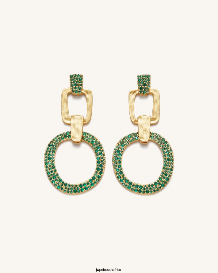 18ct Gold Plated & Green Nano
