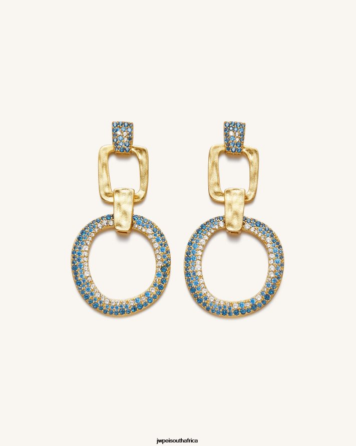 18ct Gold Plated & Sea Blue Nano