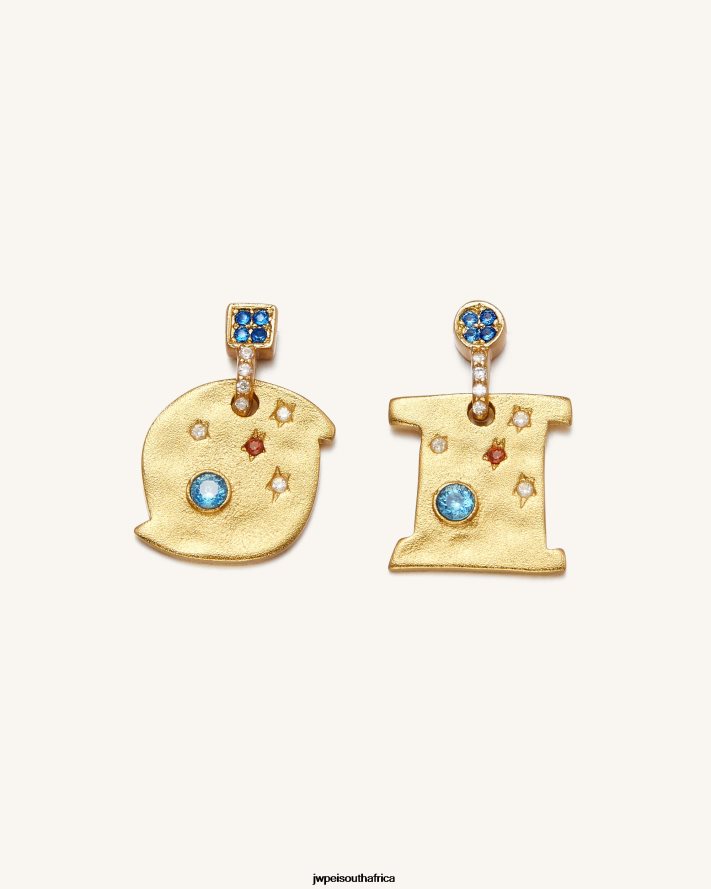 18ct Gold Plated & Multicolor Zircon