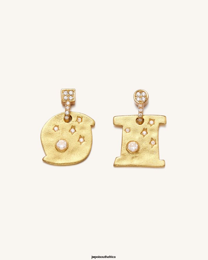 18ct Gold Plated & White Zircon