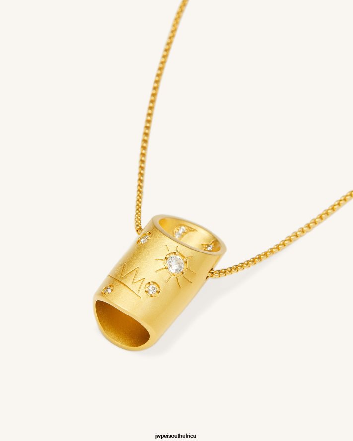 18ct Gold Plated & White Zircon