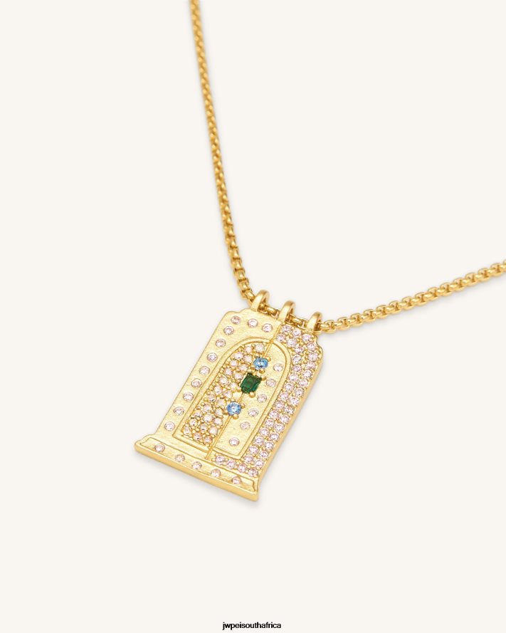 18ct Gold Plated & Multicolor Zircon