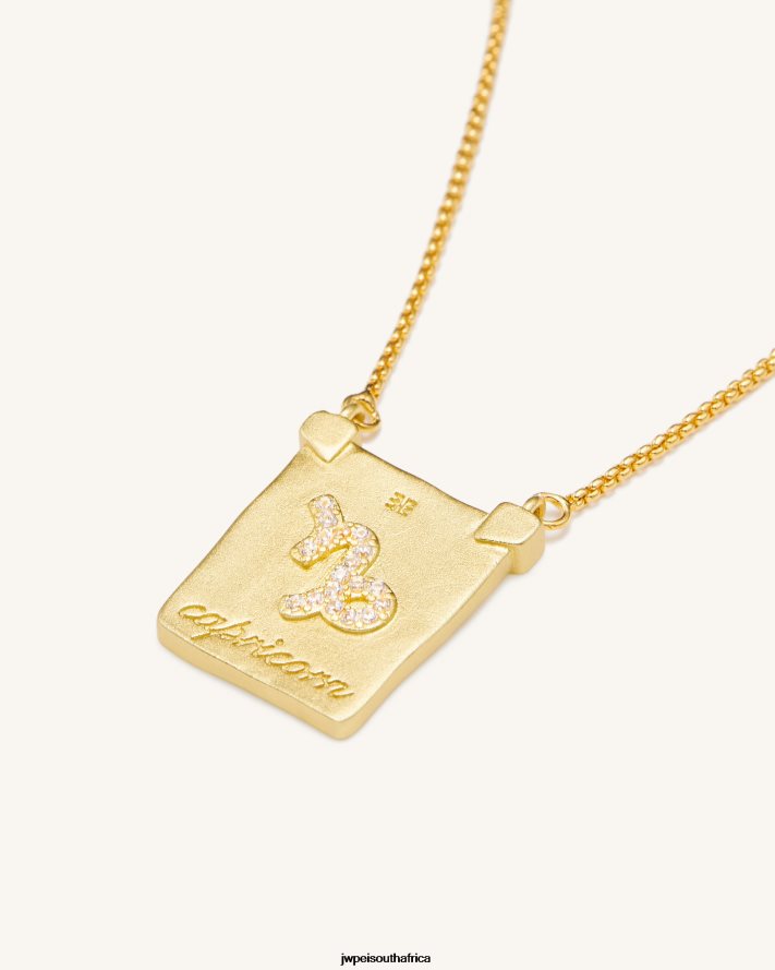 18ct Gold Plated JW PEI Zodiac Pendant Necklace VZL0L0402 Necklace