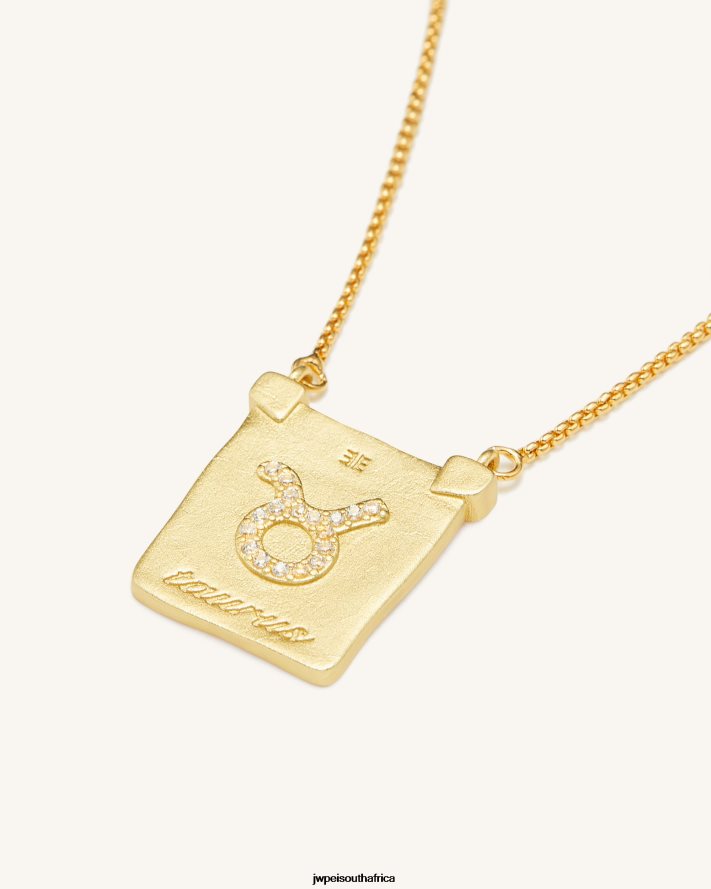 18ct Gold Plated JW PEI Zodiac Pendant Necklace VZL0L0402 Necklace