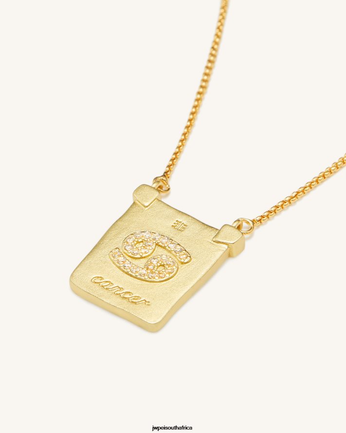 18ct Gold Plated JW PEI Zodiac Pendant Necklace VZL0L0402 Necklace