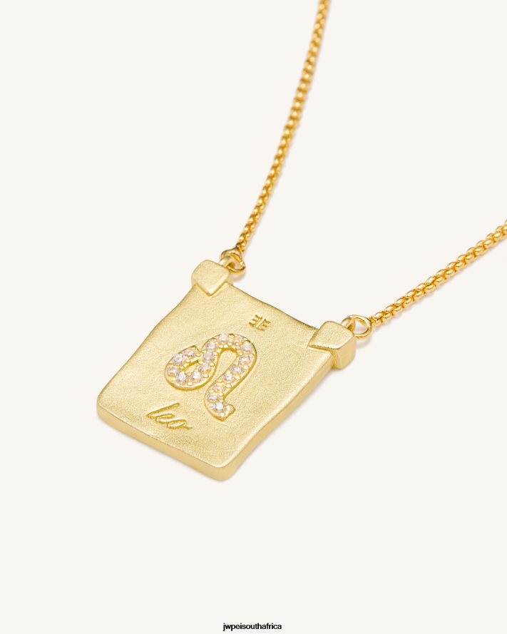 18ct Gold Plated JW PEI Zodiac Pendant Necklace VZL0L0402 Necklace