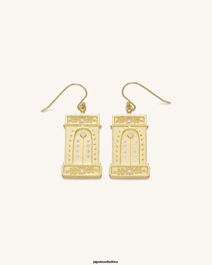 18ct Gold Plated & White Zircon