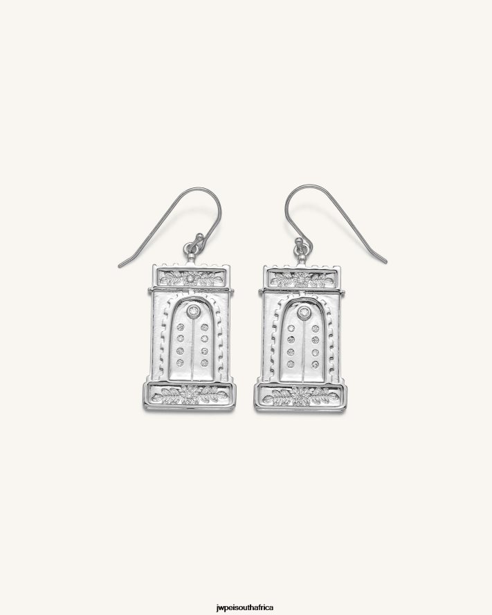 18ct White Gold Plated & White Zircon