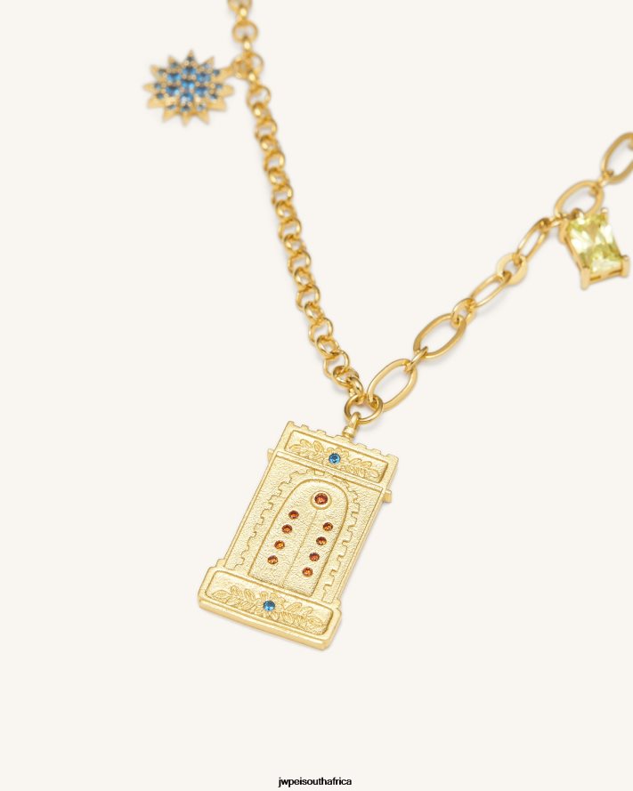 18ct Gold Plated & Multicolor Zircon