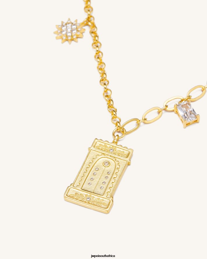 18ct Gold Plated & White Zircon