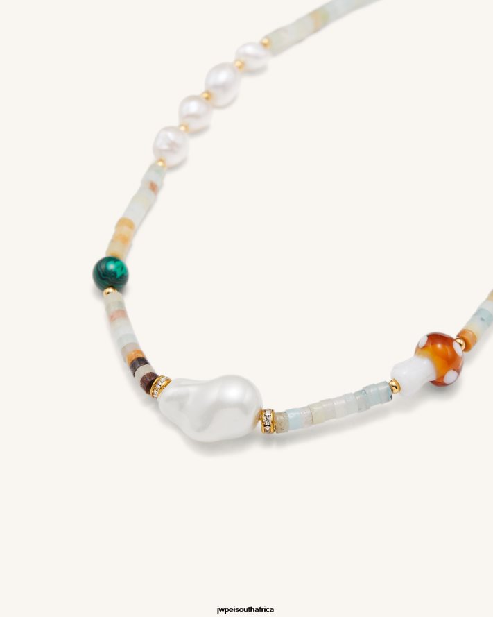 Amazonite JW PEI Multi Beaded Mushroom Necklace VZL0L0405 Necklace