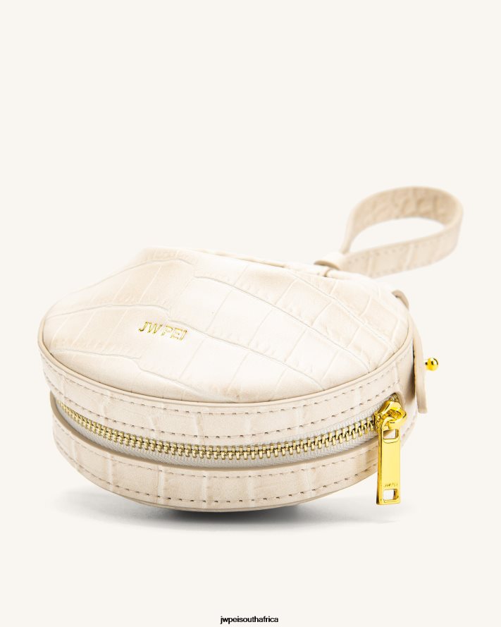 Beige Croc JW PEI Rantan Super Mini Bag VZL0L0179 Handle Bag