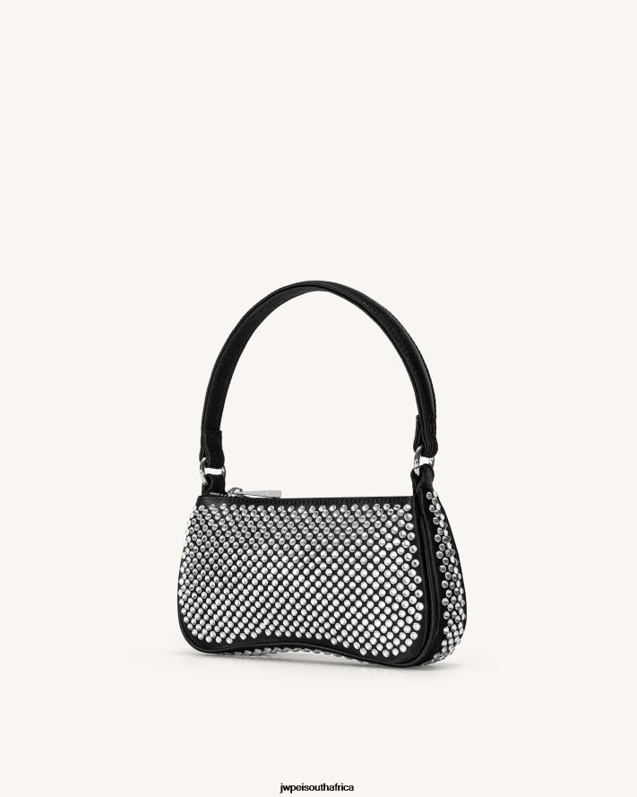 Black JW PEI Eva Artificial Crystal Mini Shoulder Bag VZL0L0126 Shoulder Bag