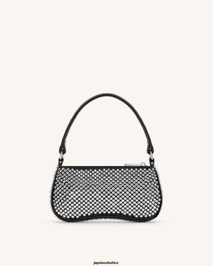 Black JW PEI Eva Artificial Crystal Mini Shoulder Bag VZL0L0126 Shoulder Bag