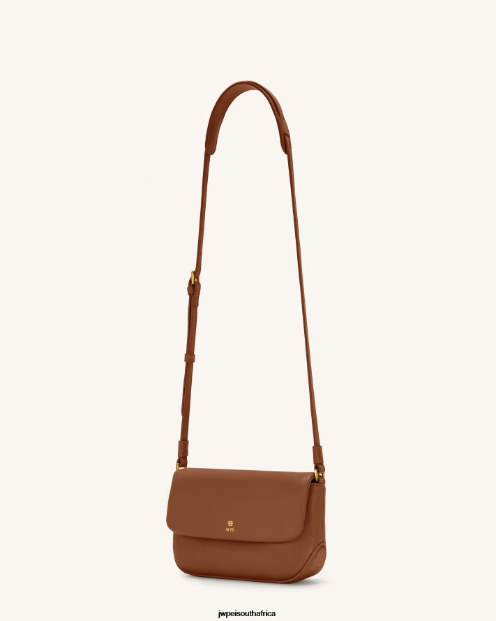 Brown JW PEI Debby Flap Crossbody Bag VZL0L019 Crossbody Bag