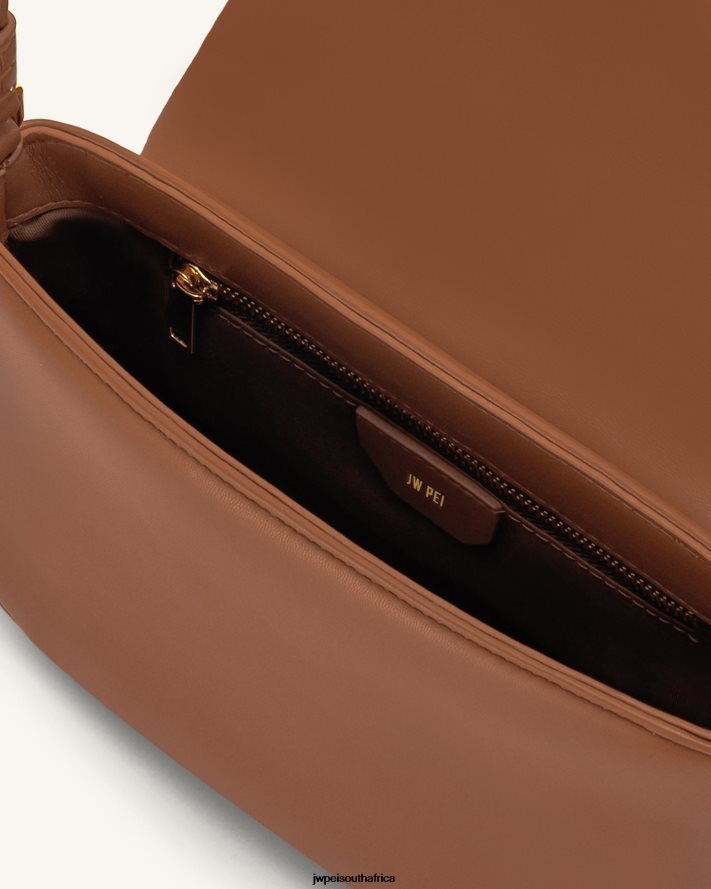 Brown JW PEI Debby Flap Crossbody Bag VZL0L019 Crossbody Bag