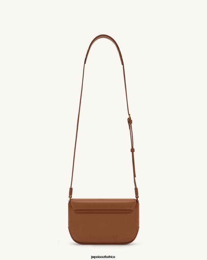 Brown JW PEI Debby Flap Crossbody Bag VZL0L019 Crossbody Bag