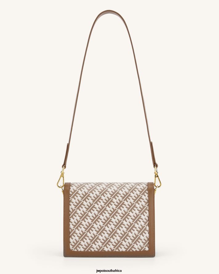 Brown JW PEI FEI Mini Flap Crossbody VZL0L034 Crossbody Bag
