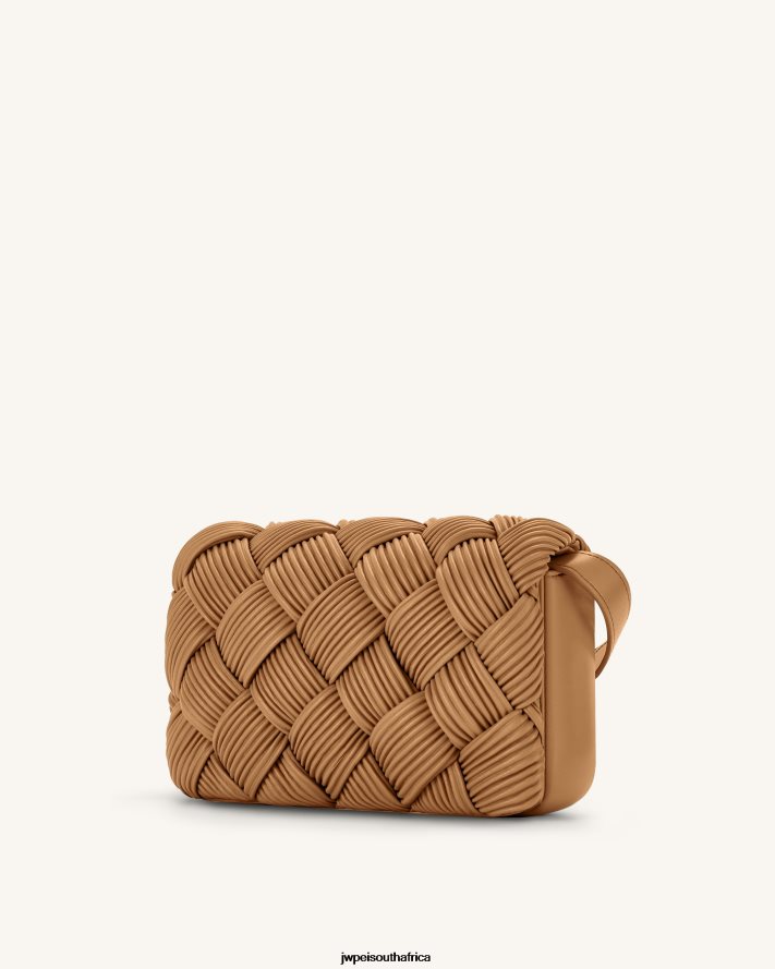Brown JW PEI Maze Crossbody Bag VZL0L051 Crossbody Bag