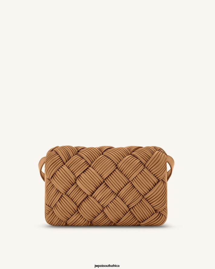Brown JW PEI Maze Crossbody Bag VZL0L051 Crossbody Bag