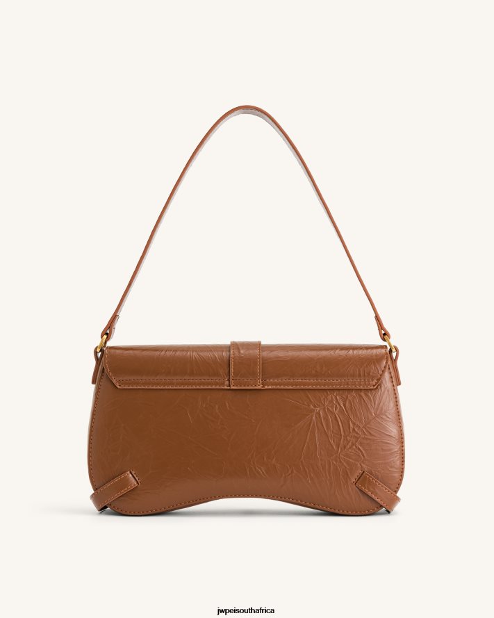 Brown JW PEI Sia Crushed Shoulder Bag VZL0L0165 Shoulder Bag