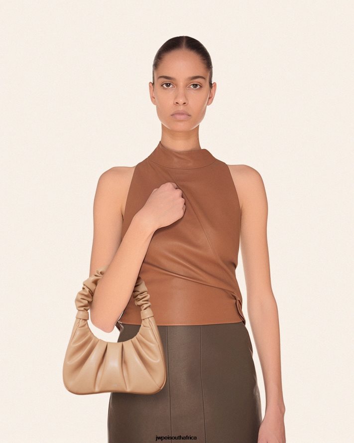 Cane Sugar JW PEI Gabbi Ruched Hobo Handbag VZL0L0143 Shoulder Bag
