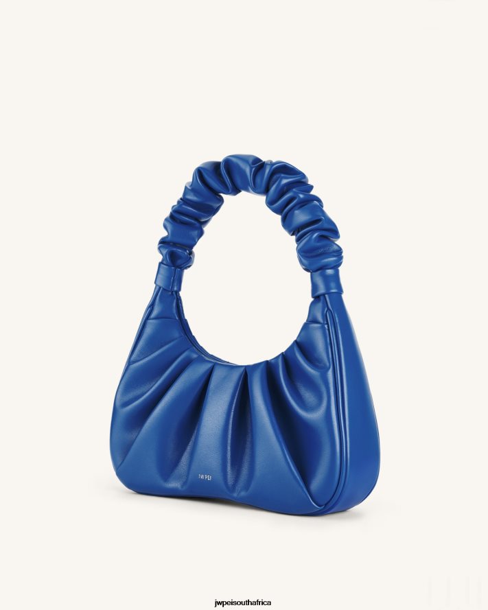 Classic Blue JW PEI Gabbi Ruched Hobo Handbag VZL0L085 Shoulder Bag