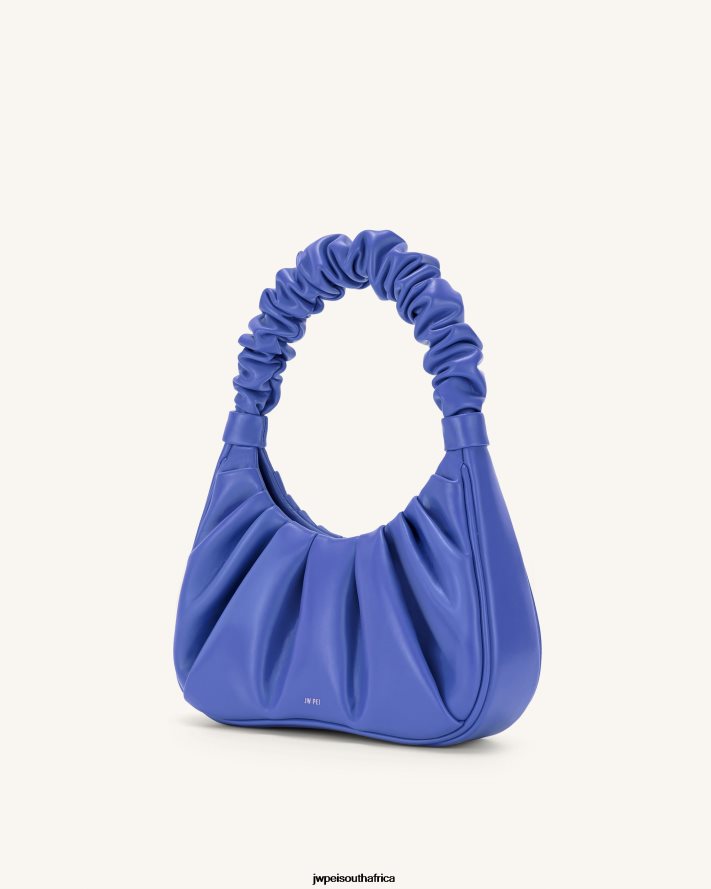 Cornflower JW PEI Gabbi Ruched Hobo Handbag VZL0L0142 Shoulder Bag