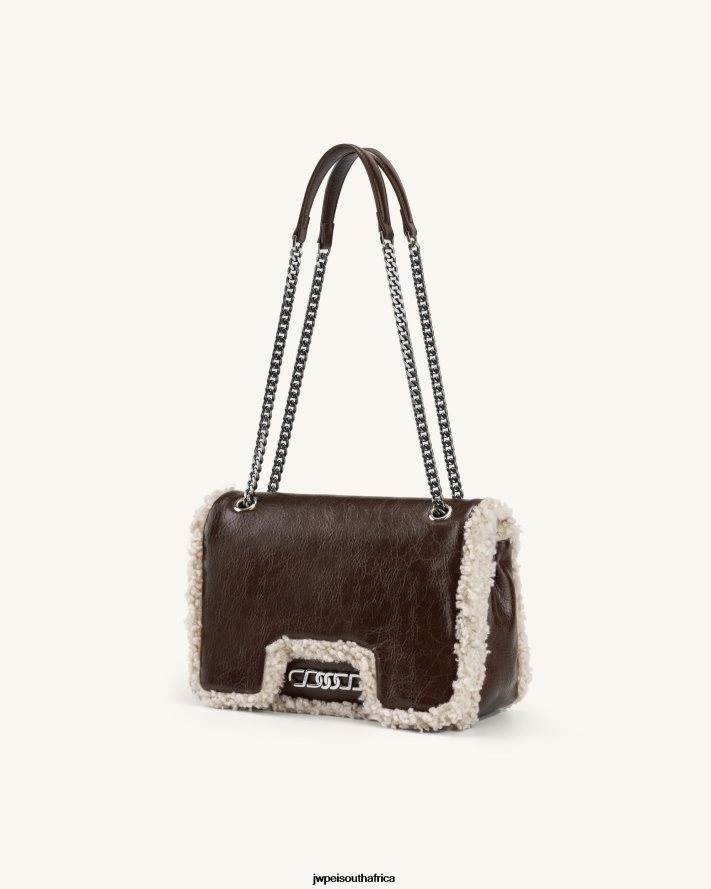 Dark Brown JW PEI Isa Crossbody Bag VZL0L021 Crossbody Bag