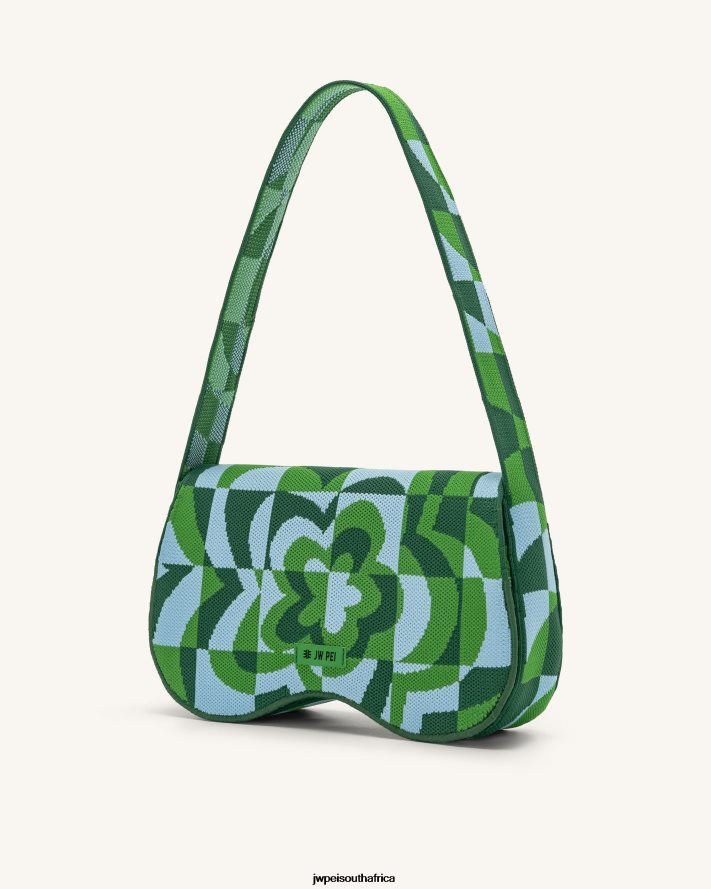 Dark Green  Green  Ice JW PEI Becci Knitted Shoulder Bag VZL0L0114 Shoulder Bag