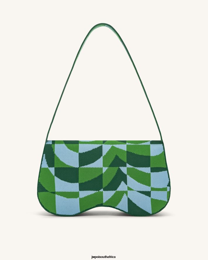 Dark Green  Green  Ice JW PEI Becci Knitted Shoulder Bag VZL0L0114 Shoulder Bag