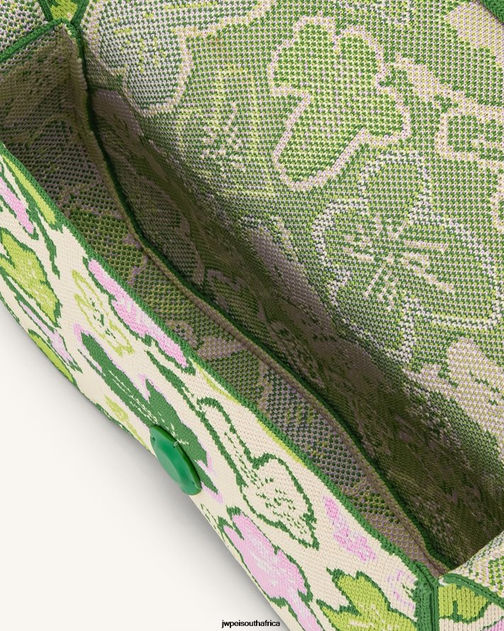 Flower Collection - Lime  Green  Pink  lvory JW PEI Becci Knitted Shoulder Bag VZL0L0150 Shoulder Bag