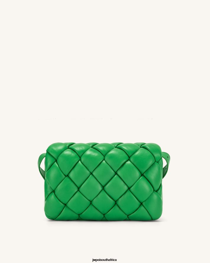 Grass Green JW PEI Maze Bag VZL0L08 Crossbody Bag