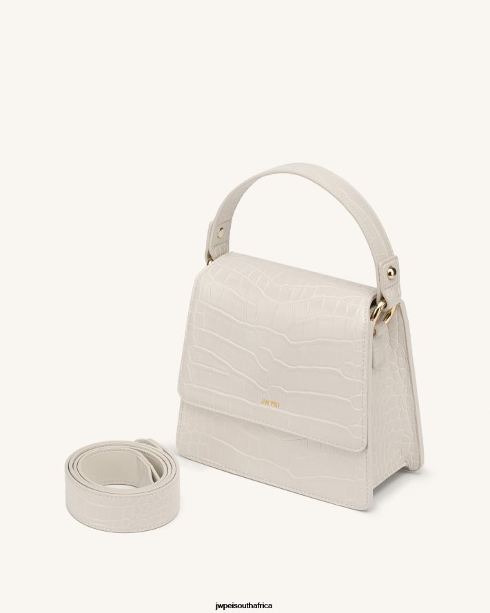 Ivory Croc JW PEI FAE Top Handle Crossbody VZL0L031 Crossbody Bag