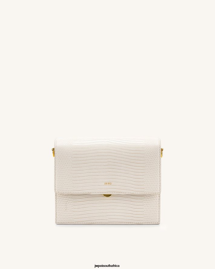 Ivory Lizard JW PEI Mini Flap Crossbody VZL0L01 Crossbody Bag