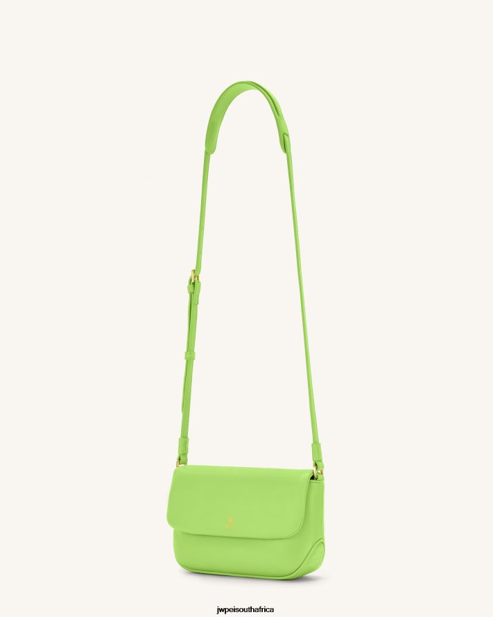 Lime Green JW PEI Debby Flap Crossbody Bag VZL0L020 Crossbody Bag