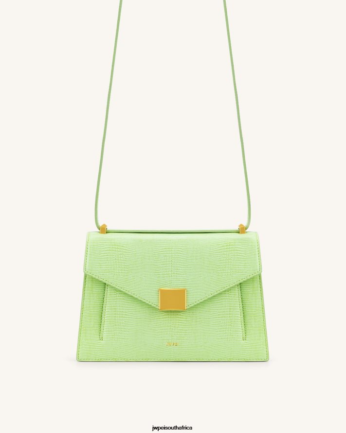 Lime Green Lizard JW PEI Lilian Bag VZL0L087 Shoulder Bag