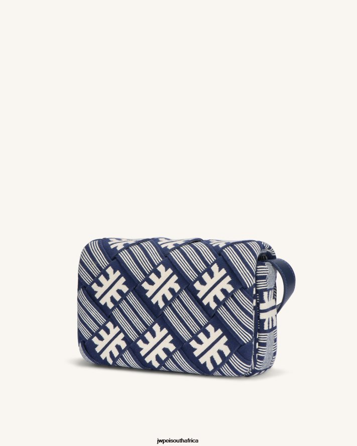 Navy JW PEI FEI Maze Jacquard Knit Cossbody Bag VZL0L038 Crossbody Bag