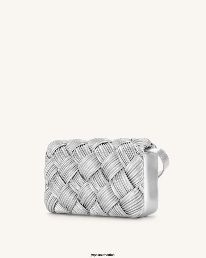 Silver JW PEI Maze Crossbody Bag VZL0L049 Crossbody Bag