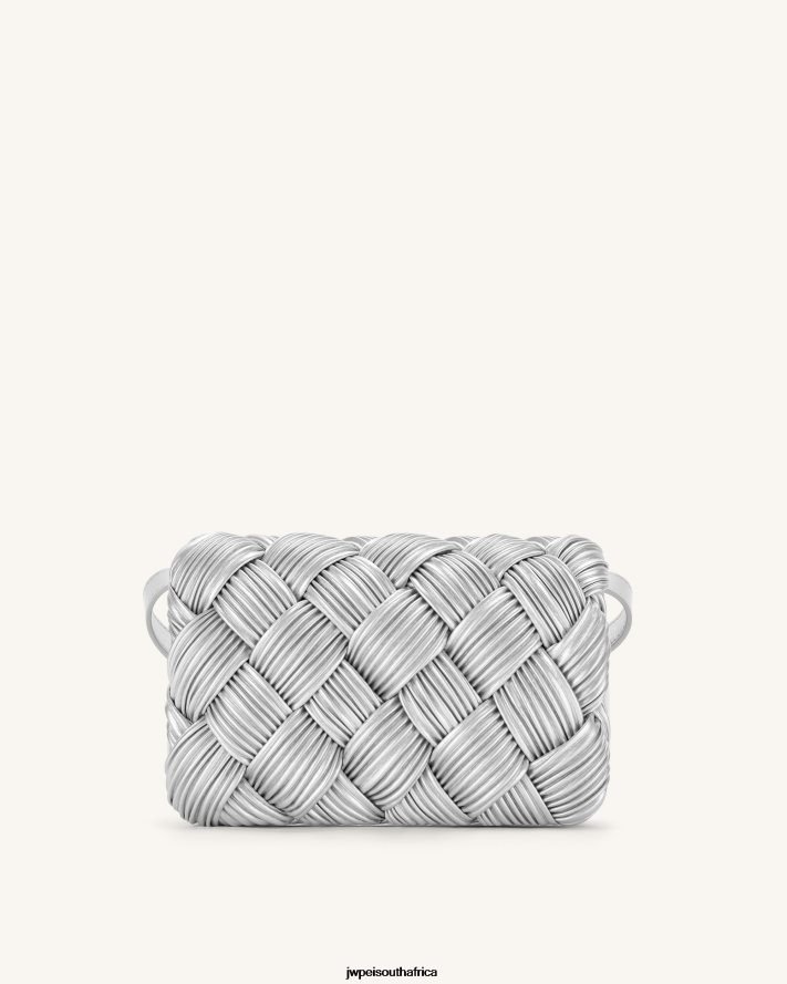 Silver JW PEI Maze Crossbody Bag VZL0L049 Crossbody Bag
