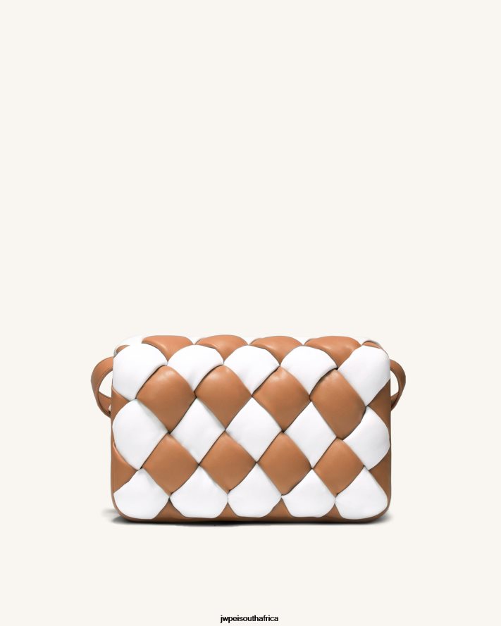 White  Tan JW PEI Maze Bag VZL0L039 Crossbody Bag