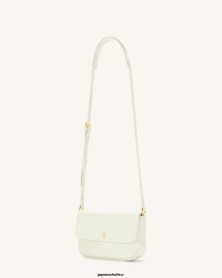 White JW PEI Debby Flap Crossbody Bag VZL0L018 Crossbody Bag
