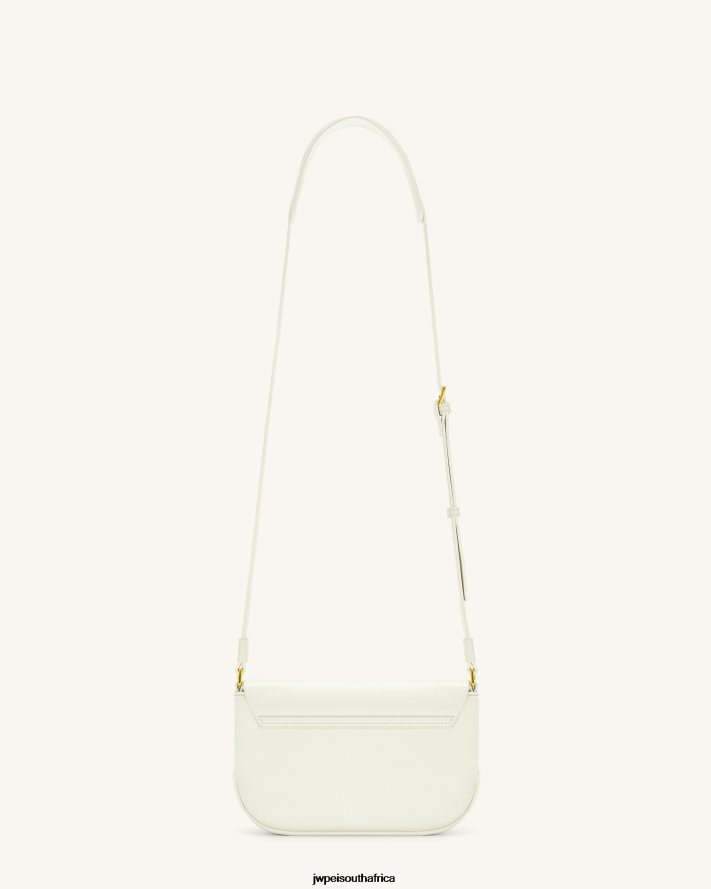 White JW PEI Debby Flap Crossbody Bag VZL0L018 Crossbody Bag