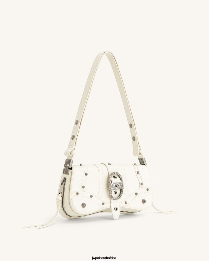 White JW PEI Joy Crushed Shoulder Bag VZL0L0160 Shoulder Bag