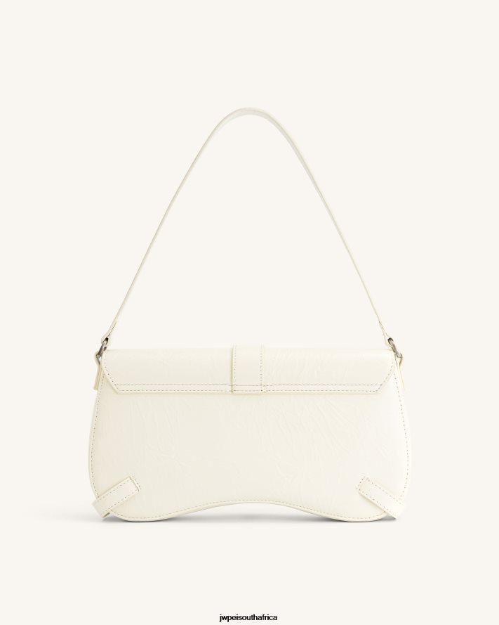 White JW PEI Sia Crushed Shoulder Bag VZL0L0163 Shoulder Bag