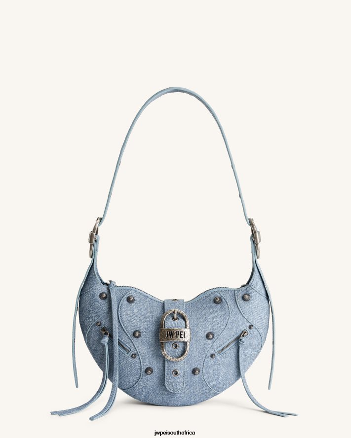 Blue JW PEI Tessa Denim Embossed Crossbody bag VZL0L053 Crossbody Bag