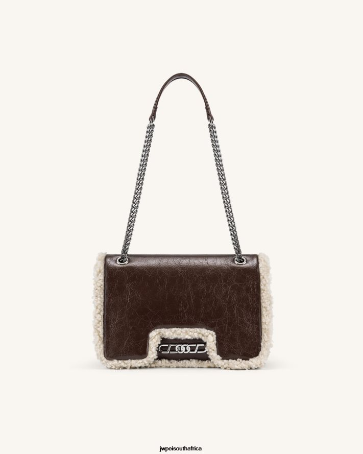 Dark Brown JW PEI Isa Crossbody Bag VZL0L021 Crossbody Bag