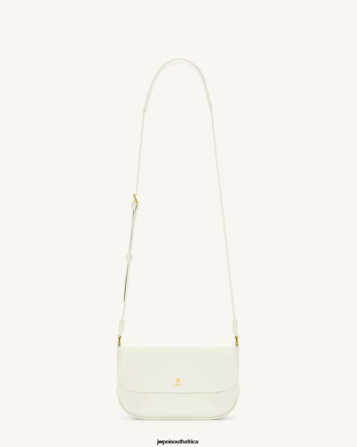 White JW PEI Debby Flap Crossbody Bag VZL0L018 Crossbody Bag